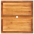 Mesa de jardín ratán sintético madera acacia beige 80x80x75