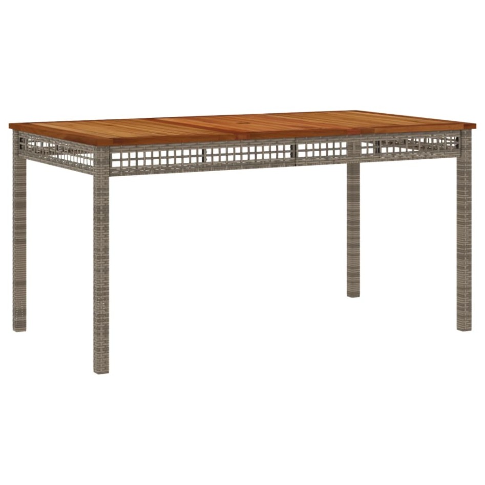 Set comedor de jardín 3 piezas con cojines ratán sintético