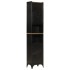 Conjunto de muebles de baño 4 pzas madera maciza mango y