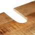 Conjunto de muebles de baño 4 pzas madera maciza mango y