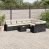 Set de sofás de jardín 10 pzas cojines ratán sintético