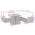 Set sofás de jardín 7 piezas y cojines ratán sintético