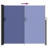 Toldo lateral retráctil azul 180x300