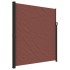Toldo lateral retráctil marrón 220x300