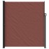 Toldo lateral retráctil marrón 220x300