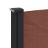 Toldo lateral retráctil marrón 220x300