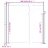 Toldo lateral retráctil marrón 220x300