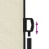 Toldo lateral retráctil crema 180x500