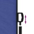 Toldo lateral retráctil azul 120x600