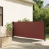 Toldo lateral retráctil marrón 140x600