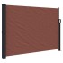 Toldo lateral retráctil marrón 140x600