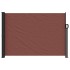 Toldo lateral retráctil marrón 140x600