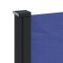 Toldo lateral retráctil azul 160x600
