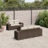 Set sofás de jardín 6 piezas y cojines ratán sintético