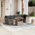 Set de sofás de jardín 8 pzas y cojines ratán sintético