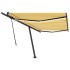 Toldo retráctil manual con luz LED amarillo y blanco 500x350