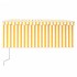 Toldo retráctil automático con persiana LED amarillo 3,5x2,5