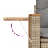 Juego de sofás de jardín con cojines beige 8 pzas ratán