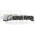 Estructura cama sin colchón con estribo metal blanco 160x200