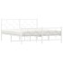 Estructura cama sin colchón con estribo metal blanco 160x200