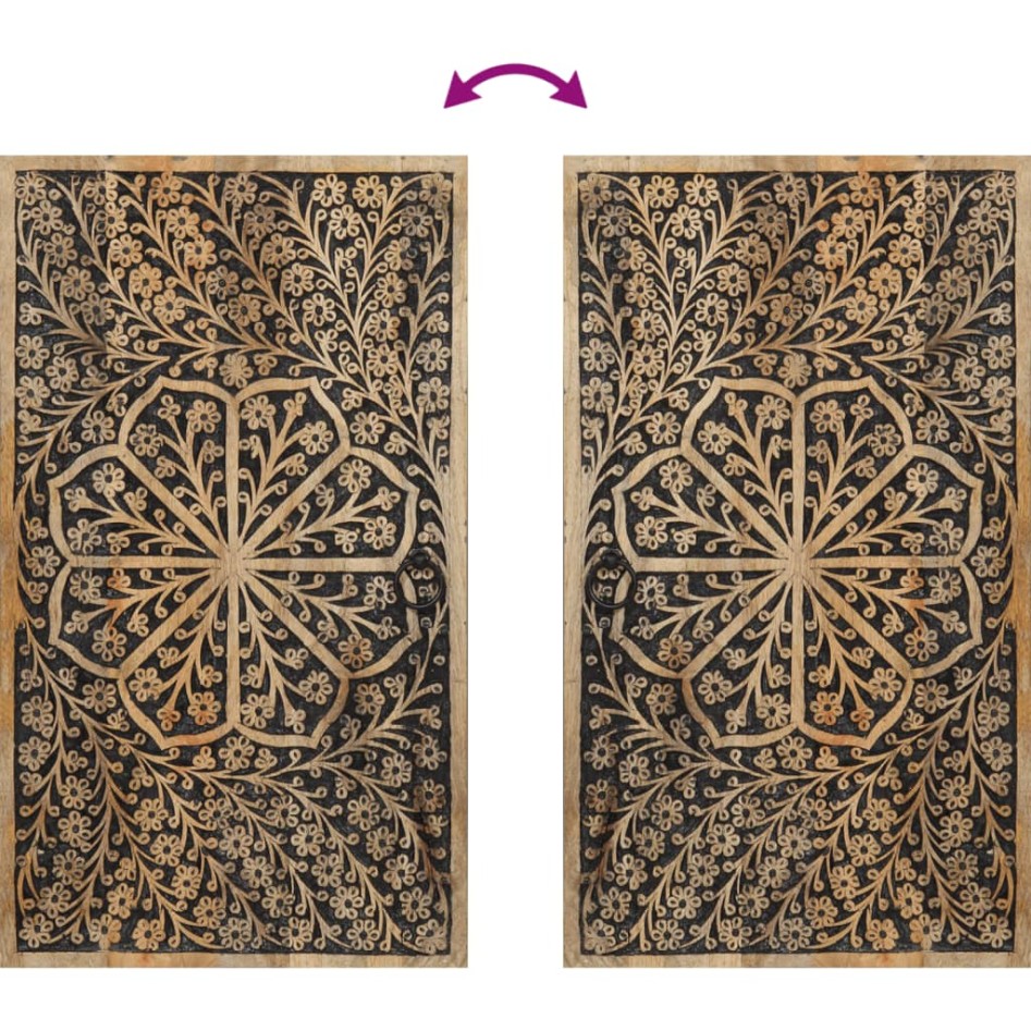 Conjunto de muebles de baño 3 piezas madera maciza de