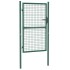 Puerta de valla de acero verde 100x150