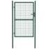 Puerta de valla de acero verde 100x150