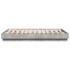 Estructura de cama madera de ingeniería gris hormigón