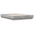 Estructura de cama madera de ingeniería gris hormigón