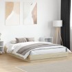 Estructura de cama madera de ingeniería roble Sonoma 150x200 cm