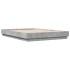 Estructura de cama madera de ingeniería gris hormigón