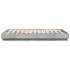 Estructura de cama madera de ingeniería gris hormigón