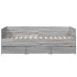 Sofá cama con cajones sin colchón gris Sonoma 75x190