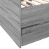 Sofá cama con cajones sin colchón gris Sonoma 75x190