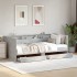 Sofá cama con cajones sin colchón gris hormigón 100x200