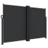 Toldo lateral retráctil negro 160x1000