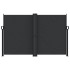 Toldo lateral retráctil negro 160x1000