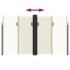 Toldo lateral retráctil crema 200x1000