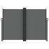 Toldo lateral retráctil gris antracita 180x1000