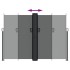Toldo lateral retráctil gris antracita 180x1000