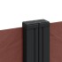 Toldo lateral retráctil marrón 160x1000