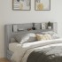 Cabecero de cama con LED gris Sonoma 200x16,5x103,5