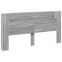 Cabecero de cama con LED gris Sonoma 200x16,5x103,5
