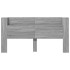 Cabecero de cama con LED gris Sonoma 200x16,5x103,5