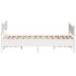 Estructura de cama sin colchón madera de pino blanca 140x200