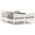 Estructura de cama sin colchón madera de pino blanca 140x190
