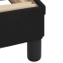 Estructura de cama sin colchón terciopelo negro 90x190