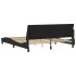 Estructura de cama sin colchón terciopelo negro 180x200