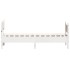 Estructura de cama sin colchón madera maciza blanca 75x190