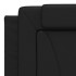 Estructura de cama sin colchón cuero sintético negro 180x200